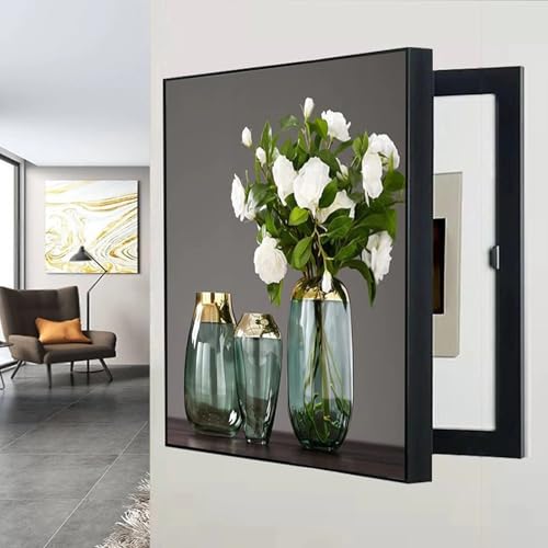 Stromzähler Box Dekoration, Vertical Elektrische Box Abdeckung Dekorative Malerei Zähler Abdeckung, Moderne Stromzähler Dekorativ Zählerkastenabdeckung(D,60X70CM(23.6x27.5in)) von AWSAD