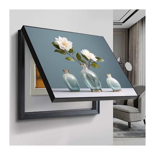 Stromzählerkasten Dekorative Abdeckung Restaurant Wand Dekorative Abdeckung Elektrokasten Thekenabdeckung Verteilerkasten Elektrisches Panel Dekorations(A,70x60cm) von AWSAD