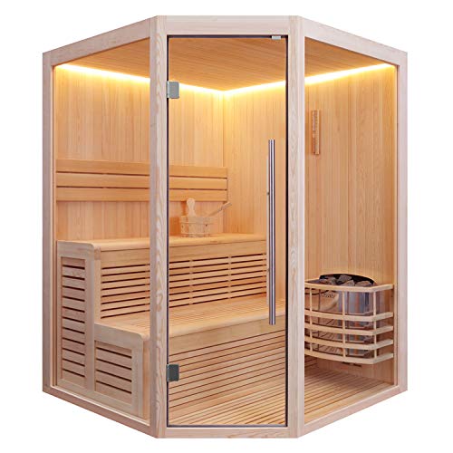 AWT KOS Sauna 1801B Pinienholz/160x160/ohne Ofen von AWT AQART WATER TECHNOLOGY