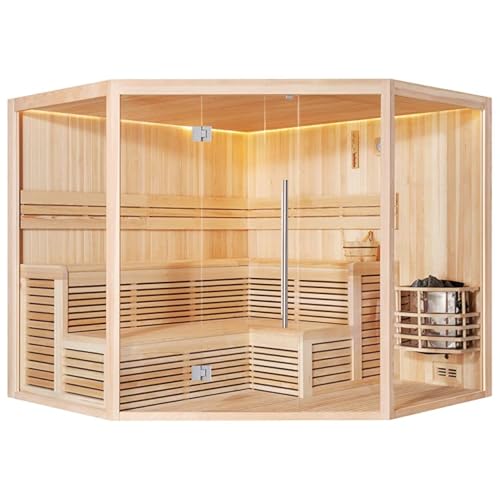 AWT KOS Sauna 1806XL Pinienholz/240x240/ohne Ofen von AWT AQART WATER TECHNOLOGY