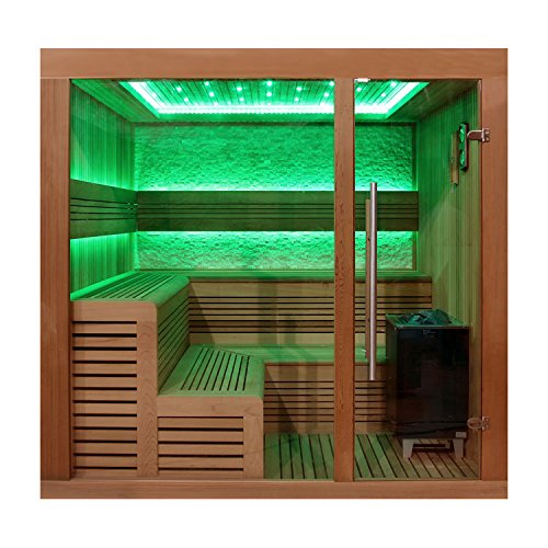 AWT Sauna E1243C rote Zeder/180x160/9kW EOS Cubo von AWT AQART WATER TECHNOLOGY