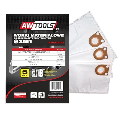 AWTools Worek do odkurzacza z mikrowÅ'okiny SXM1 Gas 50/STARMIX 5szt. (AW00400) von AWTOOLS