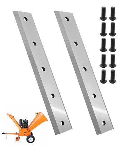 AWTURBO 2 Stück PK090301 Holzhackerklingen 30,5 cm, kompatibel mit DK2 OPC566E OPC506E OPC506 OPC504 Häcksler und Power King PK0903 & PK0915 Häckseschrägen, 2 Stück von AWTURBO