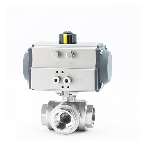 1-1/4" 3-Wege-Dreiteiler hoch 1-1/4" 3-Wege-Dreiteiler hoch Pneumatischer Plattform-Kugelhahn 304 Edelstahl Q611F-16PPlattform-Pneumatischer Kugelhahn 304 Edelstahl Q611F-16P Größe: 1-1/4" Col(L Type) von AWWVRLMM