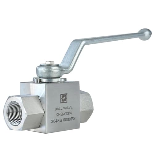 AWWVRLMM 1/8 "1/4" 1/2 "1" 2 "Hochdruck-Kugelhahn KHB-G Edelstahl Innengewinde Korrosion Hydraulik-Kugelhahn(1 Inch) von AWWVRLMM
