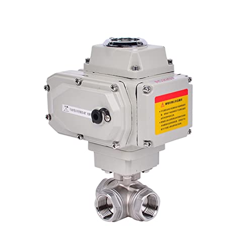 AWWVRLMM 1 "motorisiertes Dreiwege-Kugelventil Edelstahl Q941/45F-16P T/L-Typ Innengewinde Elektrisches Kugelventil DC24V AC220V(110vac-type) von AWWVRLMM
