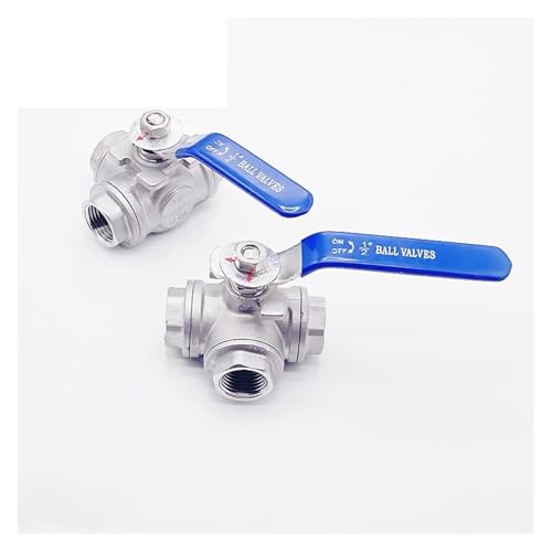 AWWVRLMM 1 stück 304 Edelstahl DREI-Weg Ball L Typ T Typ 1/4 "3/8" 1/2 "3/4" 1 "DN8 DN10 DN15 DN20 DN25 innengewinde(T Type,DN40) von AWWVRLMM