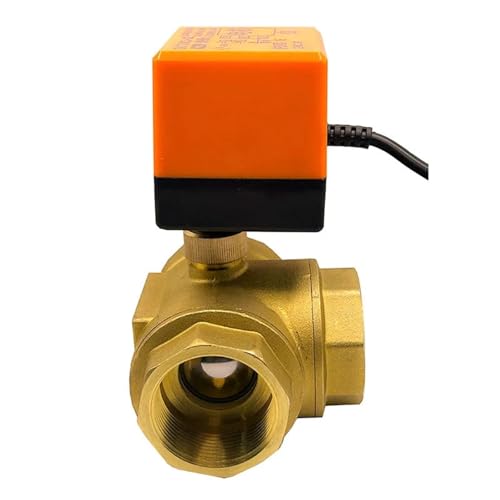 AWWVRLMM 2 "3-Wege-Motorkugelhahn DN15 Dreidraht-Zweipunktsteuerung Elektrischer Messingkugelhahn 220 V 12 V 24 V(220vac) von AWWVRLMM