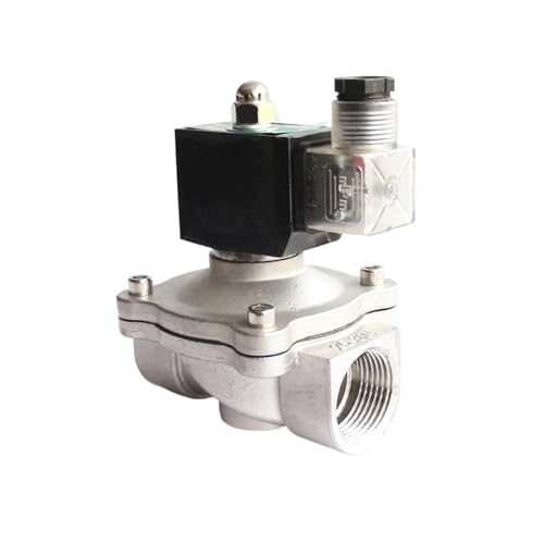 AWWVRLMM 2 Weg DN40 NPT 1,5 Zoll Natürliche Gas Magnetventil Edelstahl Normal Geschlossen AC220V DC24V DC12V 150 Grad(240v Ac) von AWWVRLMM