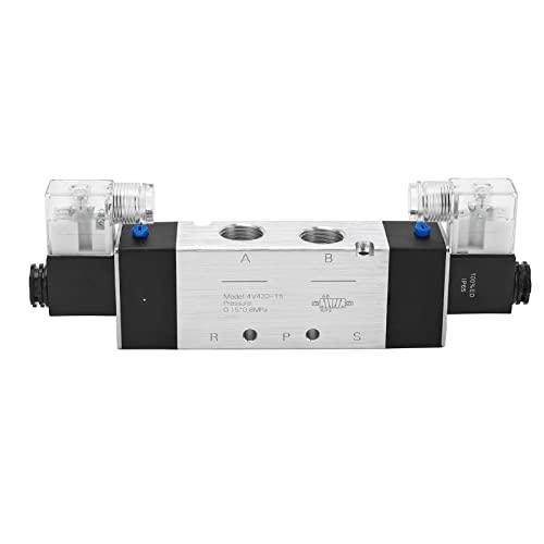 AWWVRLMM 3-Positionen-5-Wege-Pneumatik-Magnetluftventil Tragbares pneumatisches Magnetventil Anschlusstyp Elektrisches pneumatisches Magnetsteuerventil von AWWVRLMM