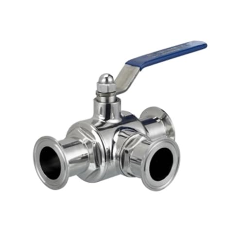 AWWVRLMM 304 Edelstahl Ball 3 DREI Weg 1,5 "OD 50,5mm Tri Clamp Ferrule Typ(T Type,51mm) von AWWVRLMM