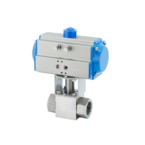 AWWVRLMM DN32 32Mpa 300bar Hochdruck-Kugelhahn 2-Wege-SS304-Pneumatik-Kugelhahn 1-1/4 Zoll Erdgas-Tankstellenventil von AWWVRLMM