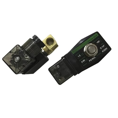 AWWVRLMM Magnetventil Wasser Hochdruck Magnetventil wirkenden Messing Wassersteuerung 220 V 380 V 0–7 bar 0–50 bar 0–90 bar(AC380V line Pack) von AWWVRLMM