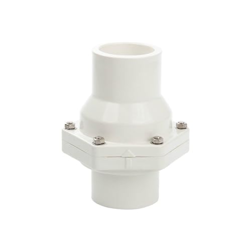AWWVRLMM Vertikale PVC-Rückschlagklappe, Einwegklappe, PVC-Rohrverbindungen ohne Rückschlag, ID 50–200 mm, weiß(Id160mm) von AWWVRLMM