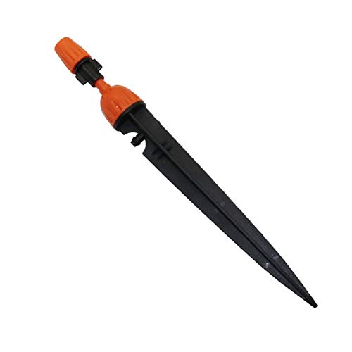 Bewässerungstropfer for den Garten, 50 orangefarbene Spitzsprinkler mit Tropfern, einstellbare Miniatursprinkler for die Rasenbewässerung im Gewächshausgarten von AWWVRLMM