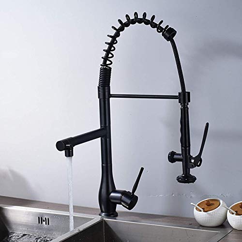 Küchenspülenarmatur for Bar, Bauernhaus, Gewerbe, gebürstetes Nickel, Feder-Auszieh-Küchenspülenarmatur, Küchenmischbatterie, Handbrause mit Verriegelung for heißes und kaltes Wasser(Black Bronze) Küchenspülenarmatur for Bar, Bauernhaus, Gewerbe, gebürstetes Nickel, Feder-Auszieh-Küchenspülenarmatur, Küchenmischbatterie, Handbrause mit Verriegelung for heißes und kaltes Wasser(Black Bronze) von AWWVRLMM