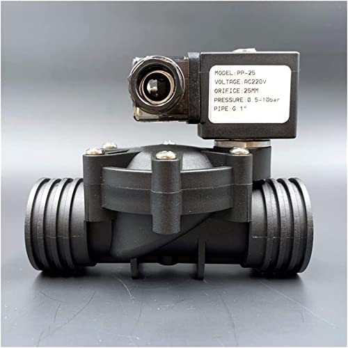 Magnetventil Wasserventile 1/2 3/4 1 Zoll Pilottyp Kunststoff normalerweise geschlossen 10 bar AC220V DC12V DC24V NBR/EPDM/VITON Nützlich von AWWVRLMM