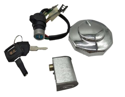 12 V Motorradzündungsschalter mit Sitzverriegelungsschlüssel Set A402 kompatibel mit JH70 DY90 Models Electric Door Lock Zündsystem 12 V Motorradzündungsschalter mit Sitzverriegelungsschlüssel Set A402 kompatibel mit JH70 DY90 Models Electric Door Lock Zündsystem von AWXGFVKZ