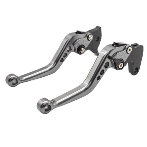 AWXGFVKZ Einstellbare Aluminiumbremskupplungs -Hebelzubehör kompatibel mit Scram 411 -Modellen 2022 2023 2024 Motorrad(Color: Gray 147mm) von AWXGFVKZ