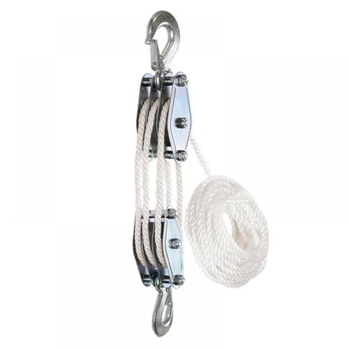 AWXGFVKZ Hochleistungs -15 -m -Block- und Tackle -Seilscheibenscheiben -Seil mit Hebekraft und Bruchfestigkeit AWXGFVKZ Hochleistungs -15 -m -Block- und Tackle -Seilscheibenscheiben -Seil mit Hebekraft und Bruchfestigkeit von AWXGFVKZ
