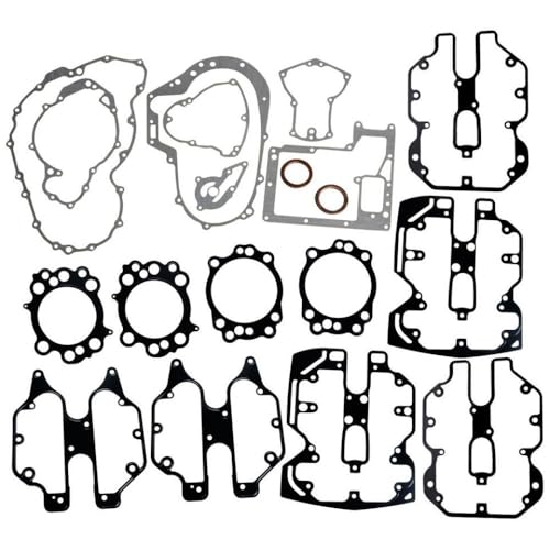 AWXGFVKZ Motorradmotor -Dichtung eingestellt mit XV1600 Straße 1600 99 bis 03 Mitternacht 00 bis 03 Wild 99 bis 02 Kurbelgehäuse -Abdeckungsdichtung Kit von AWXGFVKZ