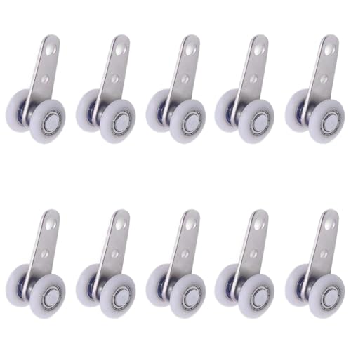AWXGFVKZ Universelle 45x19 mm Metalllagerröhe für Schiebetüren Pack von 10 mit 2 Kunststoffrädern AWXGFVKZ Universelle 45x19 mm Metalllagerröhe für Schiebetüren Pack von 10 mit 2 Kunststoffrädern von AWXGFVKZ