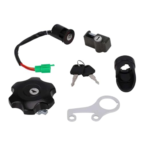 DRZ DR-Z 400 DRZ400SM 2005-2019 Motorradteile Zündschalter Kraftstoffgaskappe und Helmverriegelungssatz kompatibel mit Motocross Dirt Bike Zubehör DRZ DR-Z 400 DRZ400SM 2005-2019 Motorradteile Zündschalter Kraftstoffgaskappe und Helmverriegelungssatz kompatibel mit Motocross Dirt Bike Zubehör von AWXGFVKZ