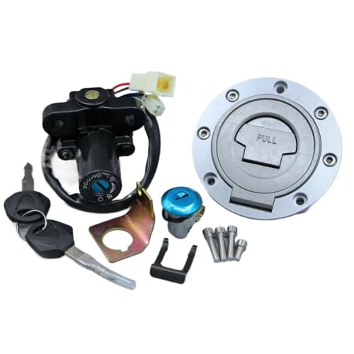 Kompatible Zündschalter-Sperr-Set und Gaskappe mit Schlüssel für 2006 bis 2015 YZF R1 R6 Motorcycles Pass Kompatible Zündschalter-Sperr-Set und Gaskappe mit Schlüssel für 2006 bis 2015 YZF R1 R6 Motorcycles Pass von AWXGFVKZ