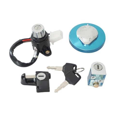 Kompatibler Zündschalter Gaskappe Helm Lock -Taste für VT600 400 750 Motorräder Lenkschlossersatzteile(Modell a) von AWXGFVKZ