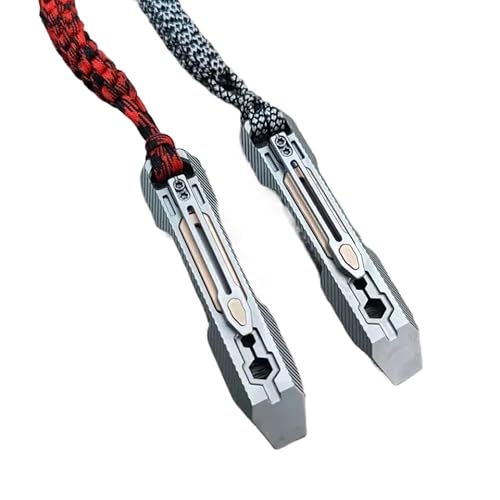 Titan- und Messing EDC Crowbar Pry Bar Tool für Outdoor Camping Multifunktionsgetriebe kompatibel mit verschiedenen EDC Tools Geschenksetkollektion Titan- und Messing EDC Crowbar Pry Bar Tool für Outdoor Camping Multifunktionsgetriebe kompatibel mit verschiedenen EDC Tools Geschenksetkollektion von AWXGFVKZ