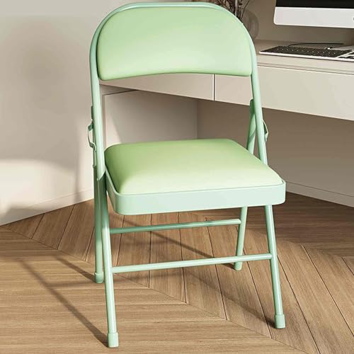 AWYYA Klappstühle mit Gepolsterten Sitzen aus Kunstleder, 2er-Pack, Ergonomisch, Belastbar 150 Kg, 13 Farben(Natural) von AWYYA
