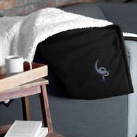 Lilith Sigil Sherpa Decke Bestickter Okkulter Fleece Überwurf von AWickedLifeLLC