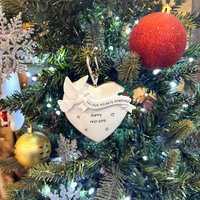 Personalisierte Erinnerungs-Memorial-Verzierung, Handgefertigt in Liebevollem Herz-Memorial-Weihnachtsverzierung, Maßgeschneiderte von AWishforChristmas