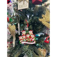Personalisierte Familie Von 6 Weihnachtsbaumschmuck, Handgefertigte Eröffnungsgeschenke Weihnachtsbaumkugel, Maßgeschneiderte von AWishforChristmas