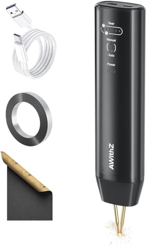 Akku Punktschweißgerät,AWithZ 2 in 1 Punktschweißgerät, automatisch und manuell, 11 einstellbare Zahnräder für DIY-Akkupacks von AWithZ