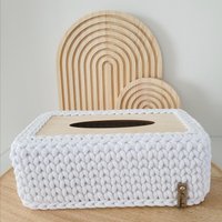 Taschentuchbox Gehäkelter Korb Kosmetiktuchbox Crochetbasket von AWmadewithlove
