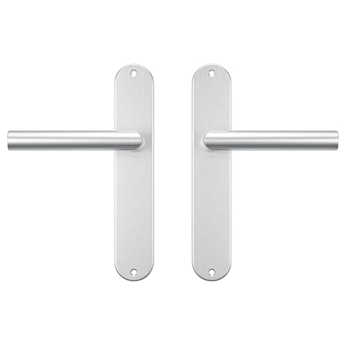 AXA Türbeschläge set Oval Milan - Türklinken Innentüren mit Langschild - Aluminium von AXA