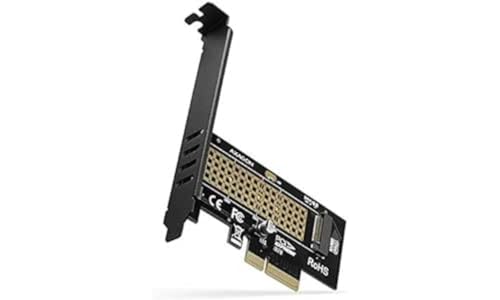 AXAGON ECO PCEM2-N PCIE NVME M.2 Adapter. Interner Adapter PCI-Express x4 zum Anschluss von NVMe M.2 SSD Festplatte am Computer von AXAGON ECO