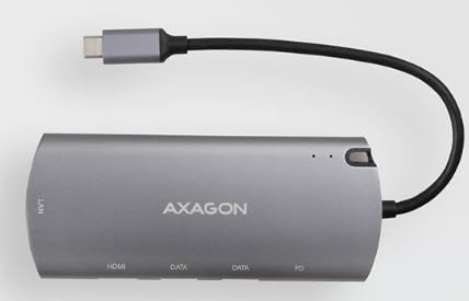 AXAGON HMC-6M2 Station d'accueil USB 3.2 Gen 1 (3.1 Gen 1) Type-C Aluminium von AXAGON