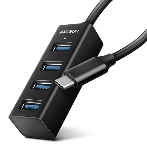 AXAGON Kompatibler HUE-M1C Superspeed USB-C Mini Hub, 4X USB 3.0-20cm, schwarz AXAGON Kompatibler HUE-M1C Superspeed USB-C Mini Hub, 4X USB 3.0-20cm, schwarz von AXAGON