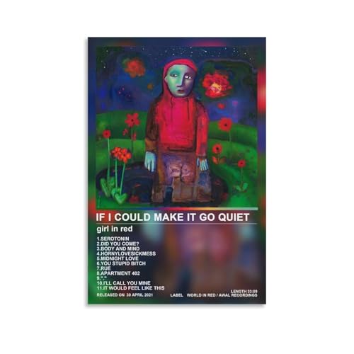 AXAYNIMD Album Design If I Could Make It Go Quiet by Girl in Red Wandkunst Bilddruck Moderne Familienzimmer Dekor 12x18inch(30x45cm) von AXAYNIMD