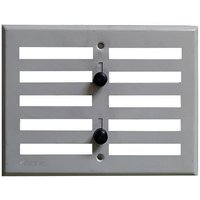 Verstellbares Lüftungsgitter zum Anschrauben - Aluminium silber matt 190x170 von AXELAIR