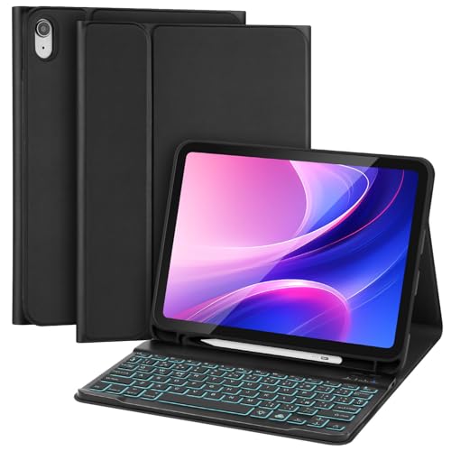 AXFEE Bluetooth-Tastatur, für iPad 10., 10,9 Zoll, ultradünne kabellose Tastatur, für Android, Windows, PC, Tablet, mit Tastaturhülle, schwarz, farbenfrohe helle Version, spanische Version AXFEE Bluetooth-Tastatur, für iPad 10., 10,9 Zoll, ultradünne kabellose Tastatur, für Android, Windows, PC, Tablet, mit Tastaturhülle, schwarz, farbenfrohe helle Version, spanische Version von AXFEE