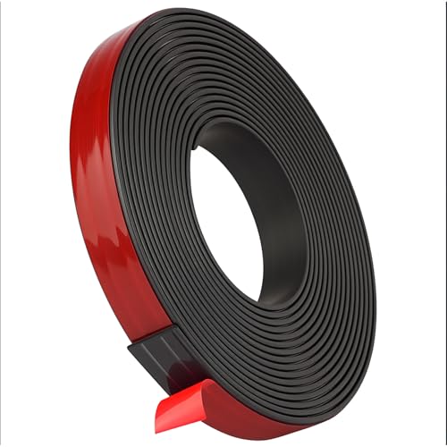 AXFEE Magnetband Selbstklebend, 4M Magnetstreifen für Fliegengitter & Moskitonetze, Fliegenband Magnetband mit Starker Kleber, fliegengitter Magnet Zuschneidbar für Küche, Schule, Büro(1.5cmx1.5mm) von AXFEE