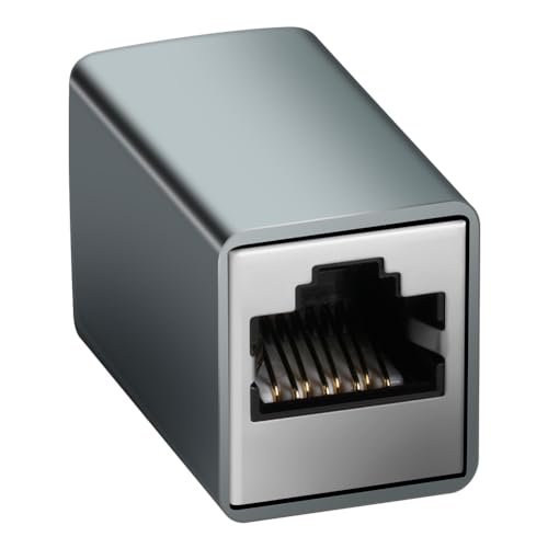 AXFEE RJ45 Kupplung Cat7, 1 Stück CAT7 Kupplung Verbinder, Lan Kupplung für Lan Kable, Lan Kabel Verlängerung, LAN Verbinder Netzwerkkabel, Ethernet Kabel Patchkabel für Cat 7 Cat6 Cat5 Cat5e von AXFEE