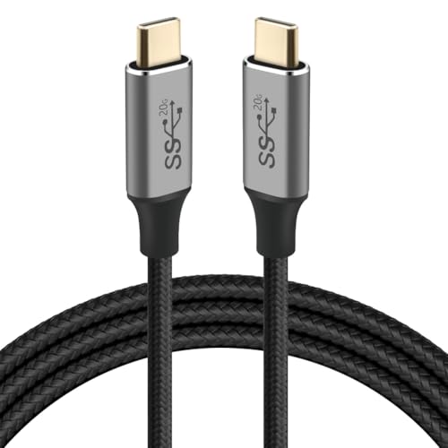AXFEE USB C Verlängerung Kabel 1M, USB 3.2 Verlängerung, Type C Stecker auf Stecker Verlängerungskabel, Unterstützt 20Gbps Data Übertragung 4K@60Hz, mit iPhone 15 Pro Max, MacBook Pro, Galaxy, Huawei von AXFEE