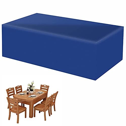 Abdeckhaube Gartenmöbel Rechteckig, Abdeckhaube Terrassenmöbel, Wasserdicht, Winddicht, Staubdicht, UV-Beständiges, 420D Oxford Gewebe Schutzhülle - Blau 170 x 90 x 100cm von AXFZZRS