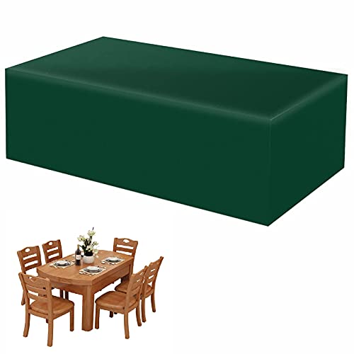 AXFZZRS Abdeckhaube Gartenmöbel Rechteckig, Abdeckhaube Terrassenmöbel, Wasserdicht, Winddicht, Staubdicht, UV-Beständiges, 420D Oxford Gewebe Schutzhülle - Grün 180 x 150 x 80cm von AXFZZRS