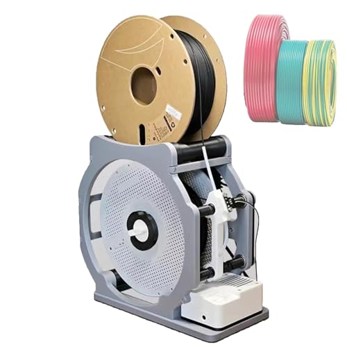 AXGCAA 3D-Industrie-Filament-Umspulgerät, Elektrischer Spulenaufwickler mit intelligenter Start- und Stoppfunktion, Universal-Draht- und Schweißfadenwickler, Sauberes Wickeln ohne Verheddern von AXGCAA