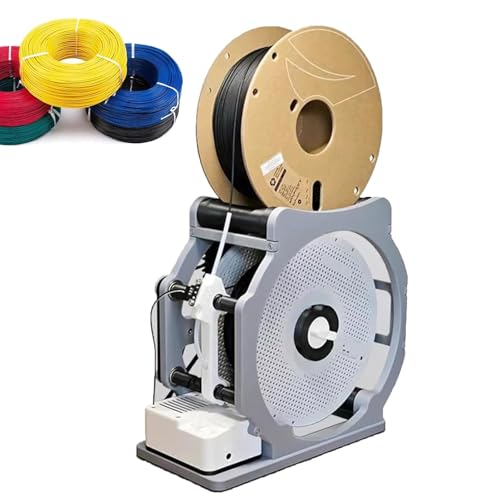 AXGCAA Elektrischer Spulenaufwickler, industrieller 3D-Filament-Umspuler, Automatischer Start und Stopp, Universal-Draht- und Schweißfadenwickler, Sauberes Wickeln und weniger Verheddern von AXGCAA